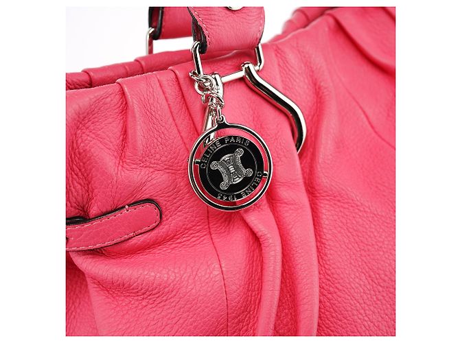 Céline Borsa Tote Pillow 2-Way in pelle rosa - vista 6