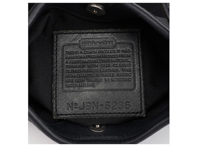 Coach Borsa a tracolla Ergo in nylon e pelle nera - vista 12