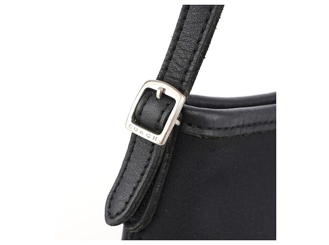 Coach Borsa a tracolla Ergo in nylon e pelle nera - vista 6