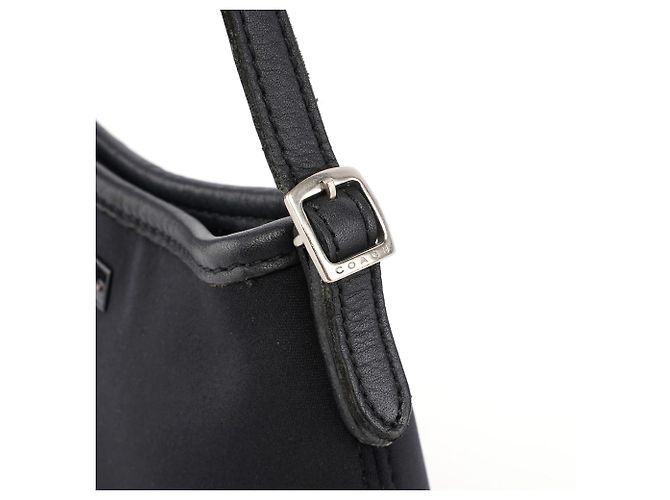 Coach Borsa a tracolla Ergo in nylon e pelle nera - vista 7