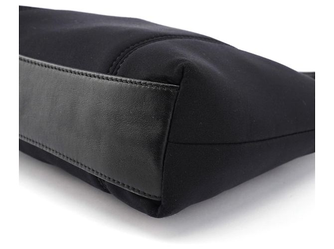 Coach Borsa a spalla Ergo in pelle e nylon nero - vista 11