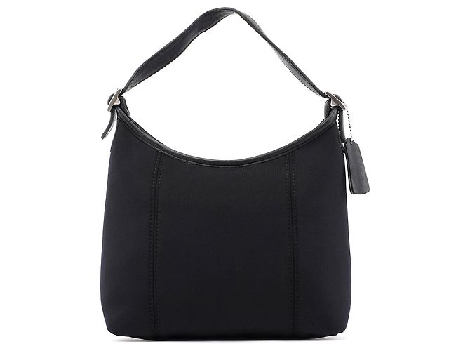 Coach Borsa a spalla Ergo in pelle e nylon nero - vista 3