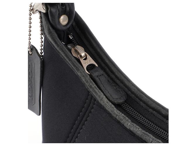 Coach Borsa a spalla Ergo in pelle e nylon nero - vista 7