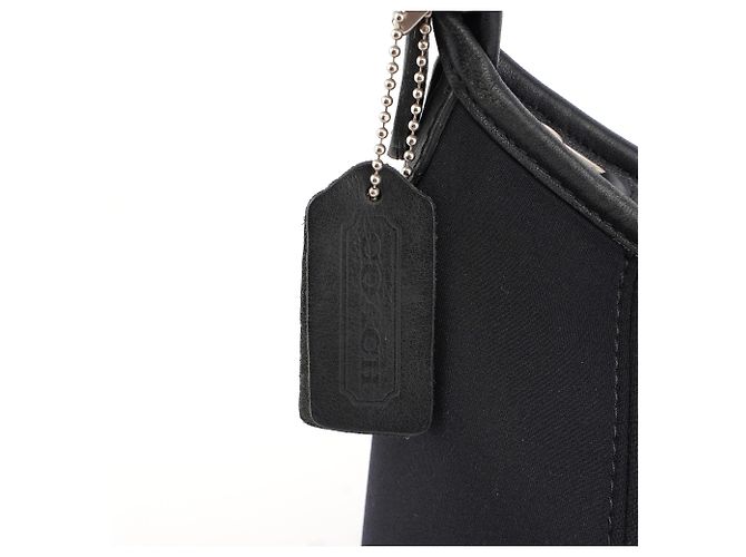 Coach Borsa a spalla Ergo in pelle e nylon nero - vista 8