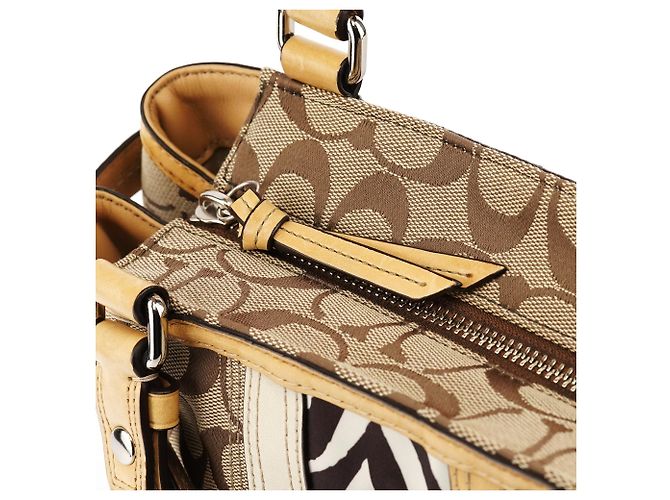 Coach Borsa Tote Hamptons Zebra Beige F13993 - vista 10