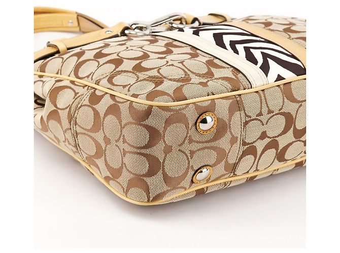 Coach Borsa Tote Hamptons Zebra Beige F13993 - vista 7