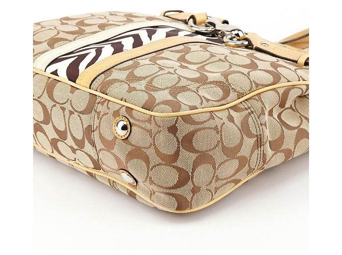 Coach Borsa Tote Hamptons Zebra Beige F13993 - vista 8