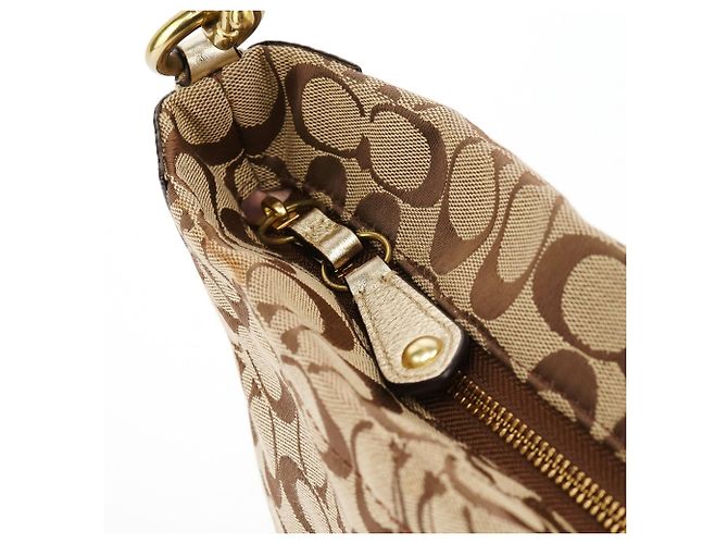 Coach Borsa a tracolla hobo floreale Beige Gold F16879 - vista 11