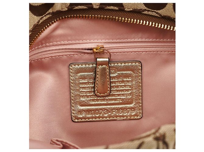 Coach Borsa a tracolla hobo floreale Beige Gold F16879 - vista 15