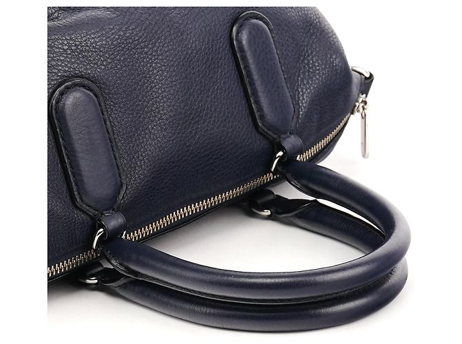 Marc by Marc Jacobs Borsa 2-Way Classic Q Bowling in pelle blu navy - vista 10