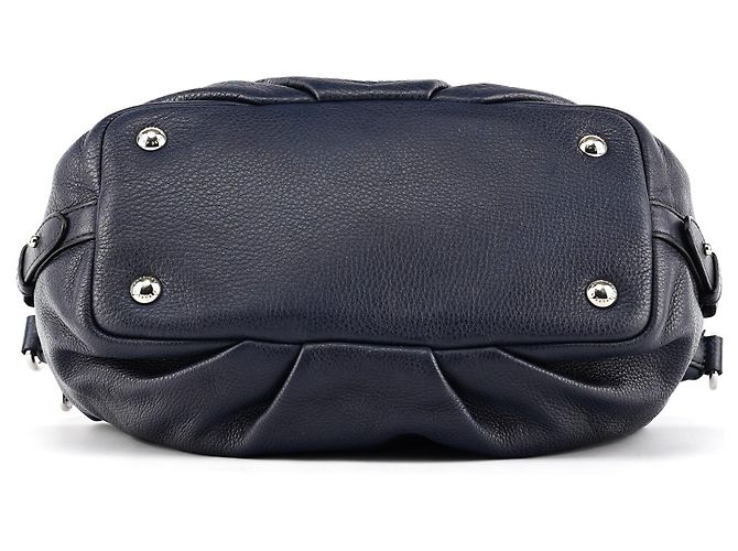 Marc by Marc Jacobs Borsa 2-Way Classic Q Bowling in pelle blu navy - vista 5