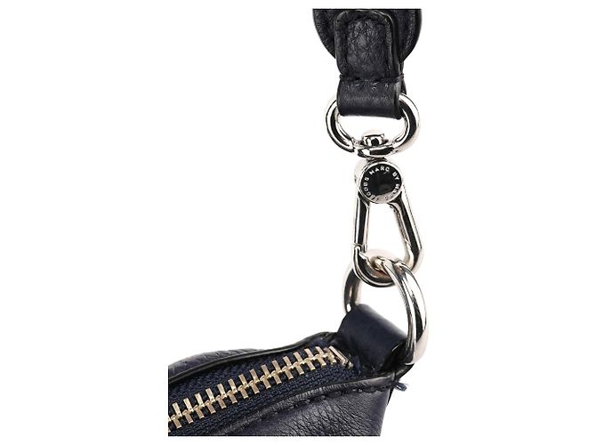 Marc by Marc Jacobs Borsa 2-Way Classic Q Bowling in pelle blu navy - vista 7