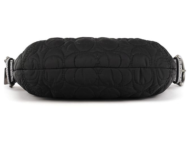Coach Borsa a tracolla in nylon trapuntato nero - vista 5