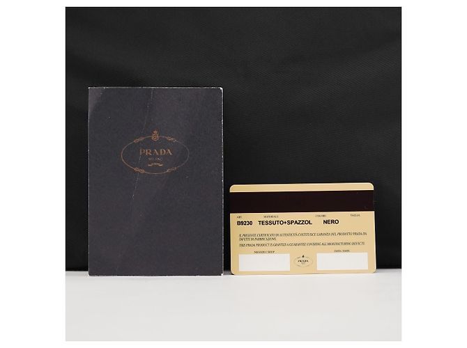 Prada Borsa a tracolla B9230 Black Tessuto Spazzolato Nylon - vista 13