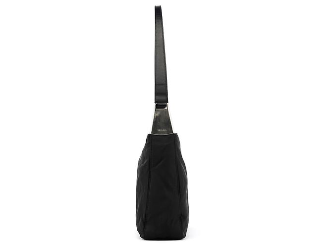 Prada Borsa a tracolla B9230 Black Tessuto Spazzolato Nylon - vista 2