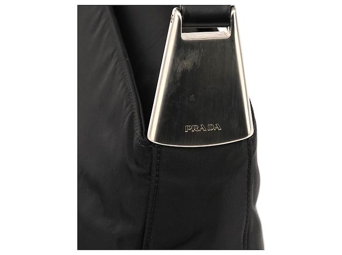Prada Borsa a tracolla B9230 Black Tessuto Spazzolato Nylon - vista 6