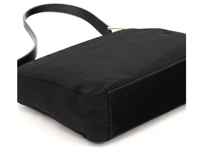 Prada Borsa a tracolla B9230 Black Tessuto Spazzolato Nylon - vista 7