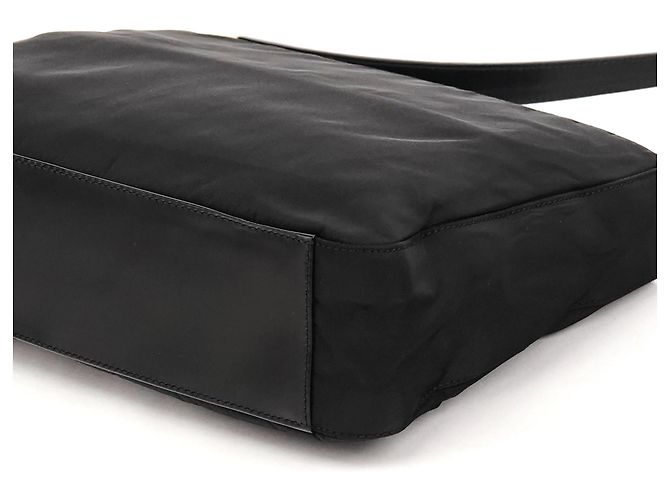 Prada Borsa a tracolla B9230 Black Tessuto Spazzolato Nylon - vista 8
