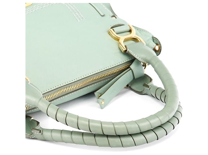 Chloé Borsa 2-way Marcie in pelle verde salvia - vista 12