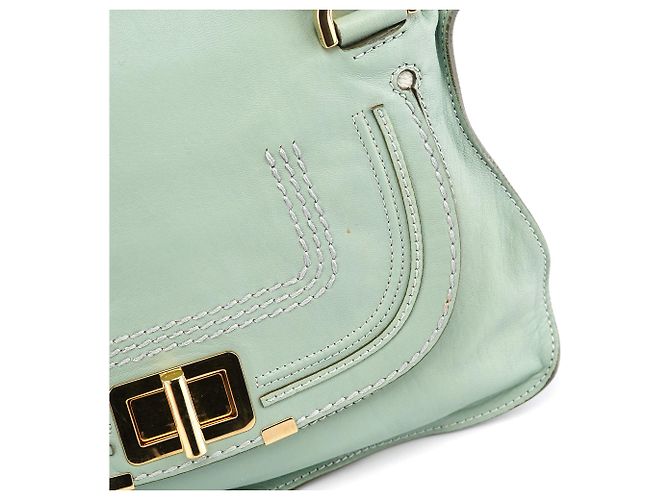 Chloé Borsa 2-way Marcie in pelle verde salvia - vista 13