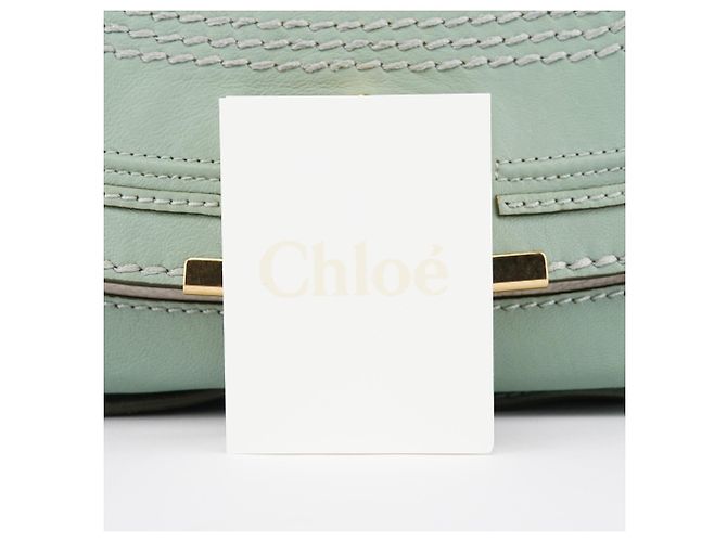 Chloé Borsa 2-way Marcie in pelle verde salvia - vista 14