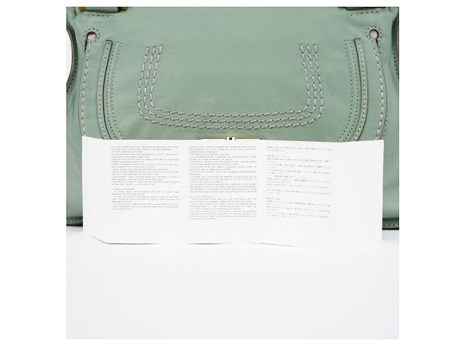Chloé Borsa 2-way Marcie in pelle verde salvia - vista 15