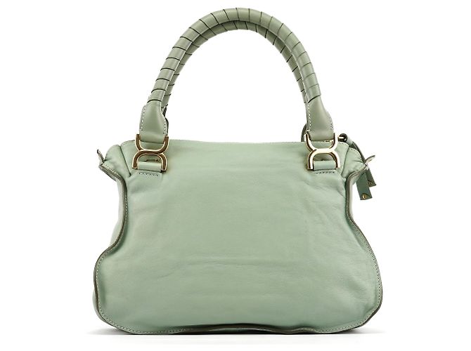 Chloé Borsa 2-way Marcie in pelle verde salvia - vista 3
