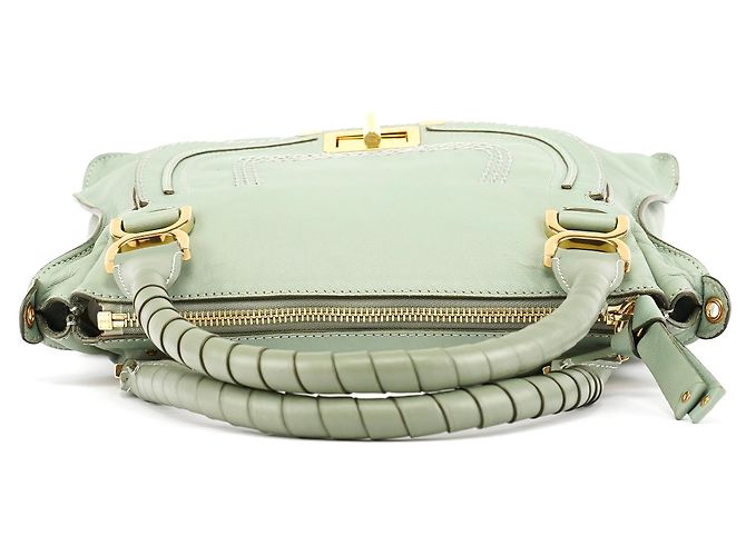 Chloé Borsa 2-way Marcie in pelle verde salvia - vista 4