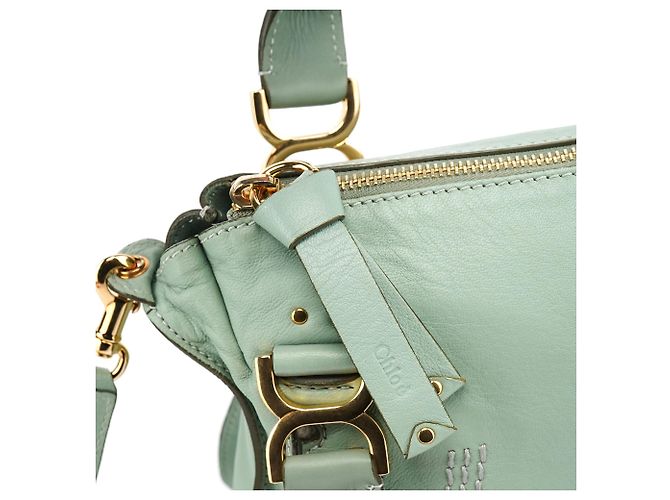 Chloé Borsa 2-way Marcie in pelle verde salvia - vista 8