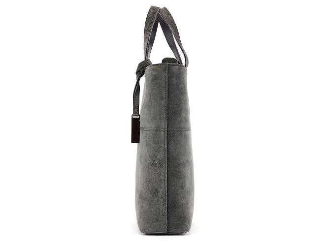 Gucci Borsa Tote 2-Way in Camoscio Antracite - vista 2