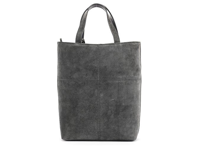 Gucci Borsa Tote 2-Way in Camoscio Antracite - vista 3