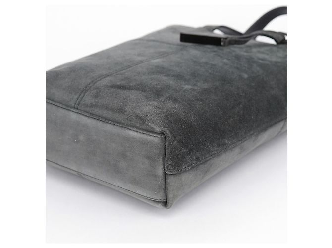 Gucci Borsa Tote 2-Way in Camoscio Antracite - vista 7