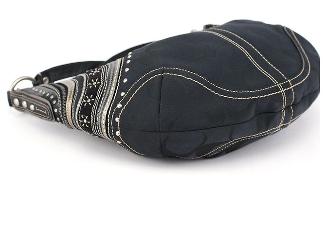 Coach 10483 Black Signature C Boho Bag - vista 8