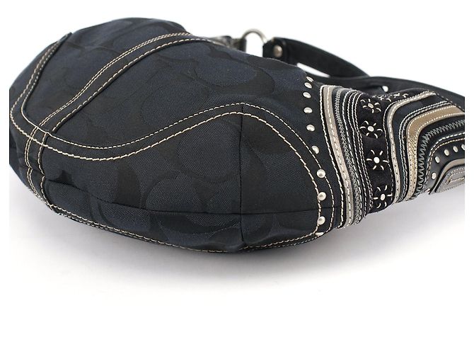 Coach 10483 Black Signature C Boho Bag - vista 9