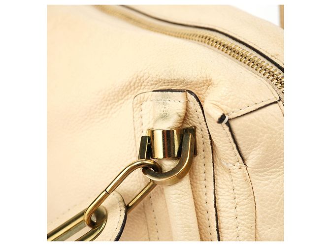 Chloé Borsa a tracolla 2-Way Paraty in pelle beige - vista 11