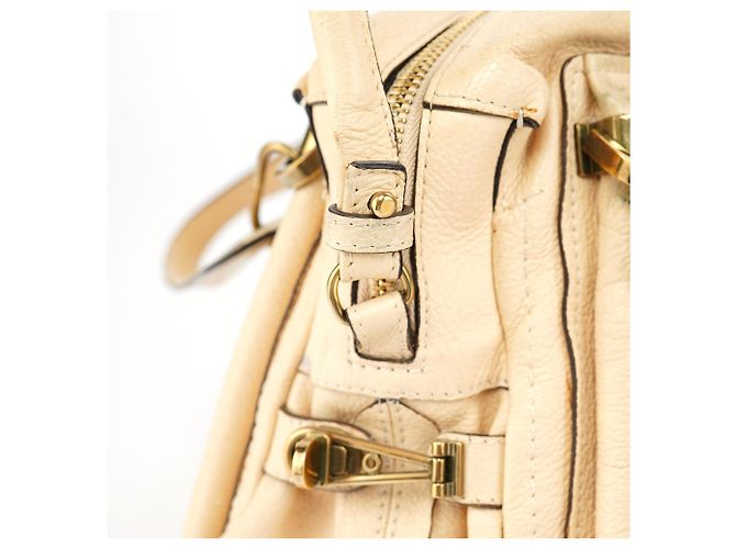 Chloé Borsa a tracolla 2-Way Paraty in pelle beige - vista 13