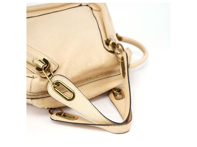 Chloé Borsa a tracolla 2-Way Paraty in pelle beige - vista 14