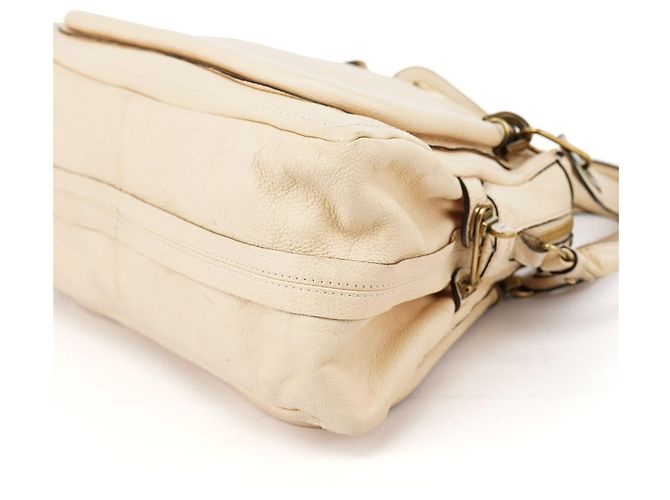 Chloé Borsa a tracolla 2-Way Paraty in pelle beige - vista 15
