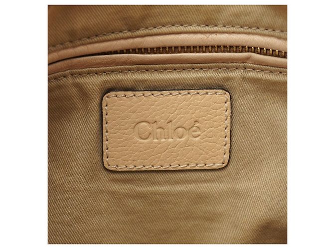 Chloé Borsa a tracolla 2-Way Paraty in pelle beige - vista 18