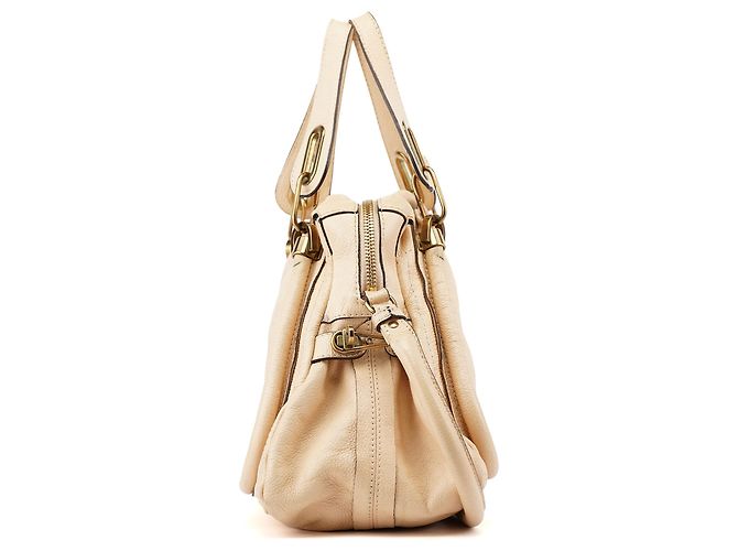 Chloé Borsa a tracolla 2-Way Paraty in pelle beige - vista 2