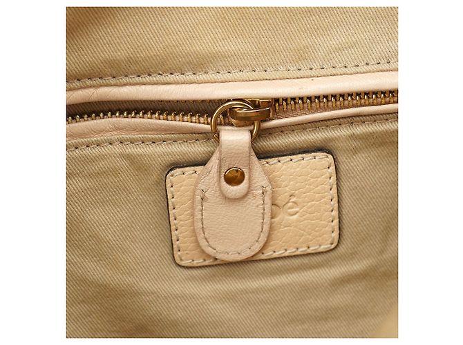 Chloé Borsa a tracolla 2-Way Paraty in pelle beige - vista 20