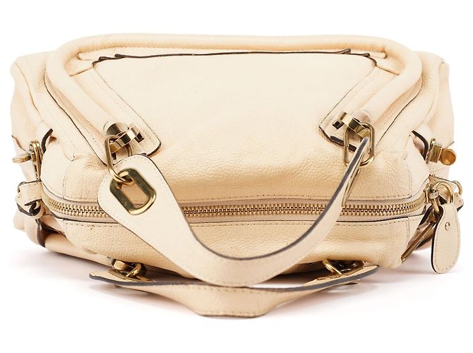Chloé Borsa a tracolla 2-Way Paraty in pelle beige - vista 4