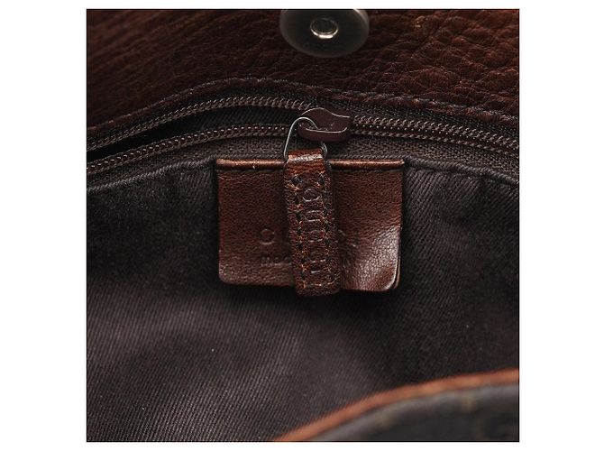 Gucci Borsa Tote GG Horsebit Marrone - vista 14