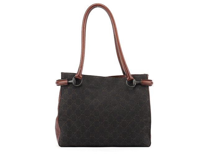Gucci Borsa Tote GG Horsebit Marrone - vista 3