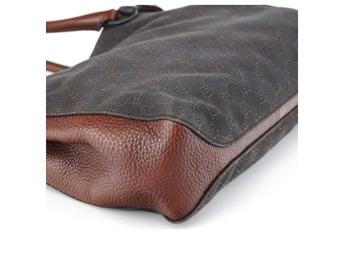 Gucci Borsa Tote GG Horsebit Marrone - vista 6