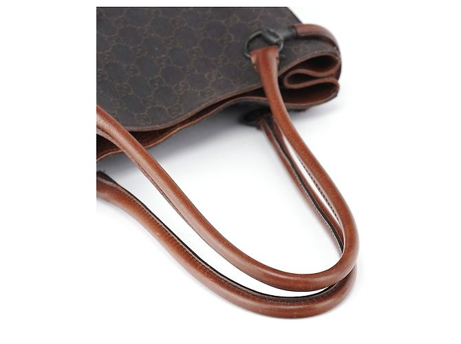 Gucci Borsa Tote GG Horsebit Marrone - vista 8