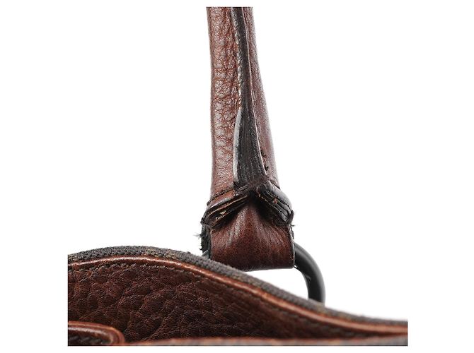 Gucci Borsa Tote GG Horsebit Marrone - vista 9