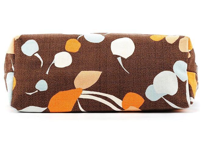 Miu Miu Braune Canvas-Blumentasche - Ansicht 5