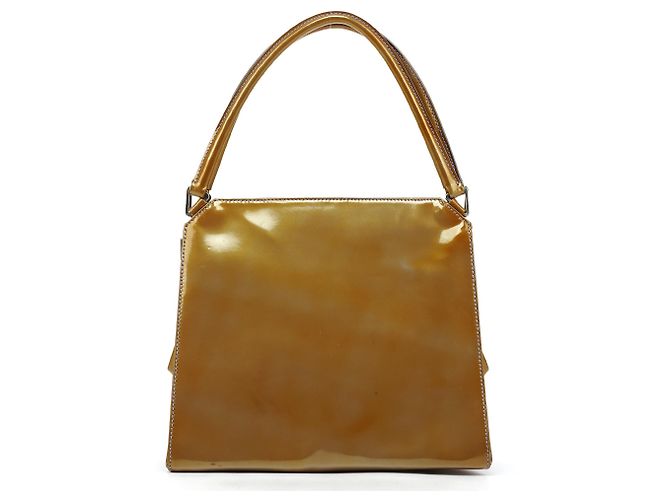 Prada Borsa a pochette B11078 Yellow Vernice Chic Patent - vista 3