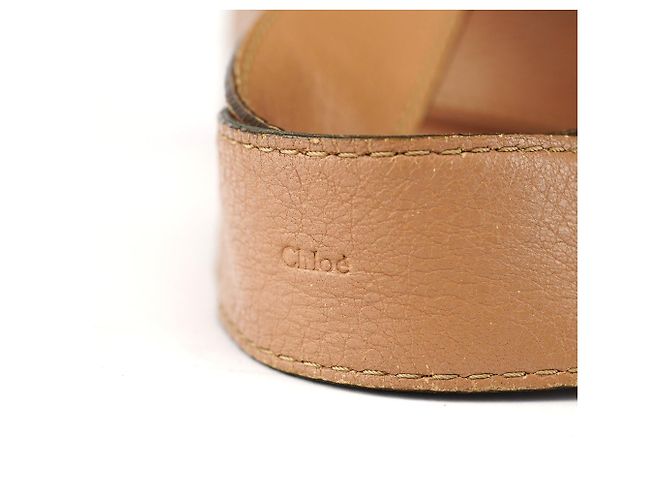 Chloé Borsa Tote Betty in pelle di vitello beige - vista 15